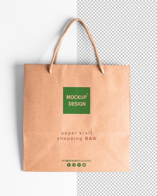 Download Premium PSD | Paper shopping bags mockup with rope