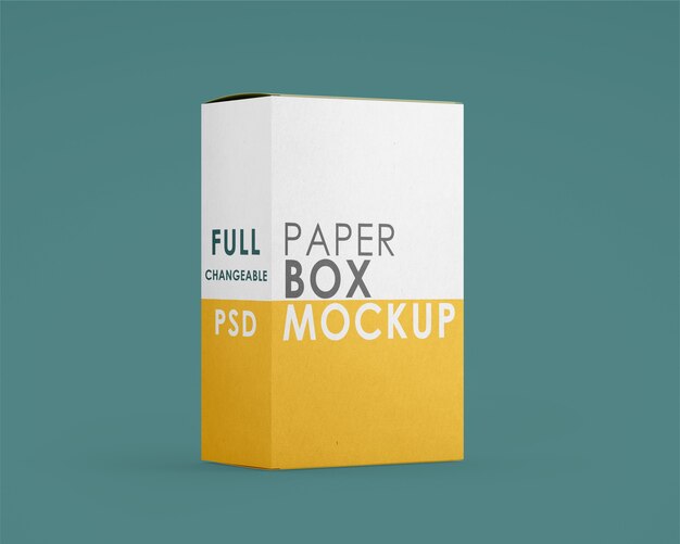 Download Premium PSD | Paper square box mockup isolated