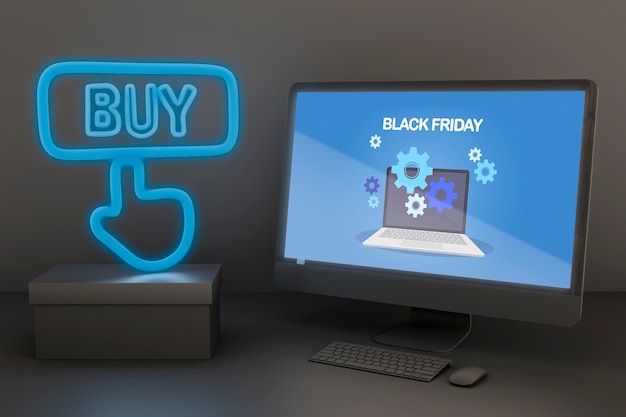 neon lights for computer desk
