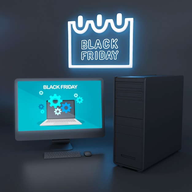 neon lights for computer desk