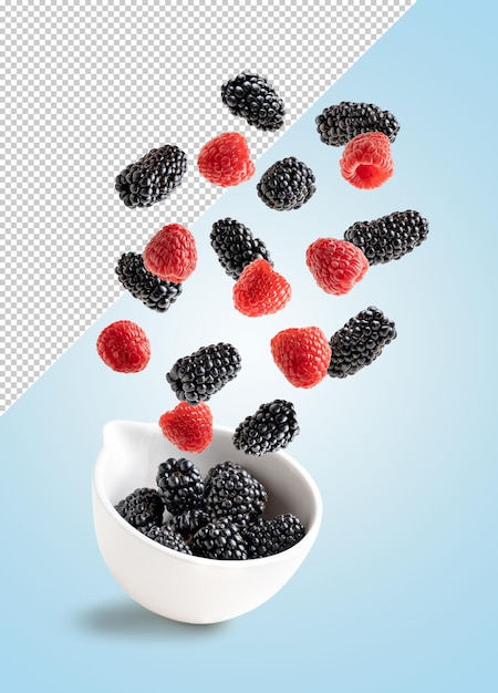 Download Premium Psd Pears Blackberries In A Bowl Mockup