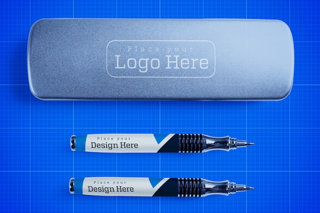 Download Pen box mockup | Premium PSD File