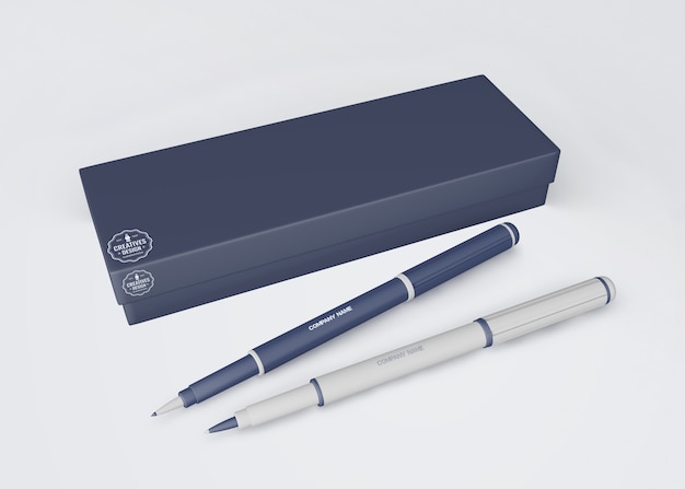 Download Free PSD | Pen mockup for merchandising