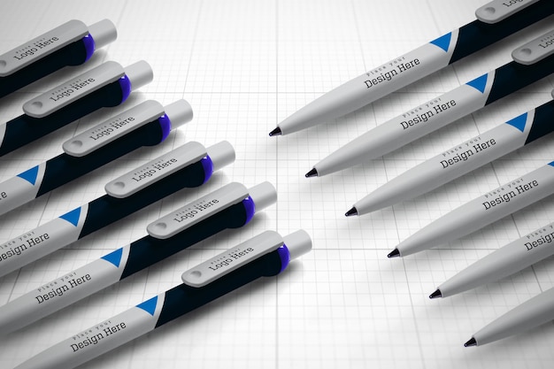 Download Premium PSD | Pens mockup