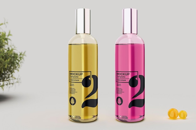 Download Premium PSD | Perfume bottle mockup design in 3d rendering