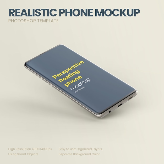 Download Free PSD | Perspective phone mockup