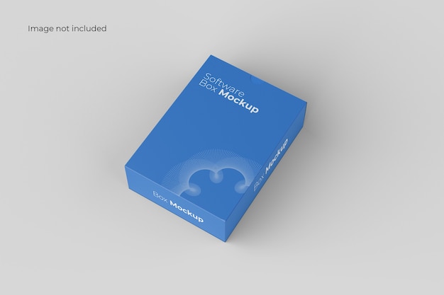 Download Free PSD | Perspective software box mockup