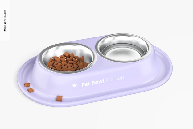 Download Free PSD | Pet bowl mockup, front view