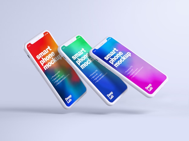 Download Phone mockup with editable wall PSD file | Premium Download