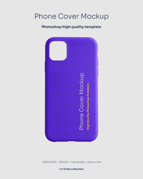 Download Free PSD | Phone rubber cover mockup