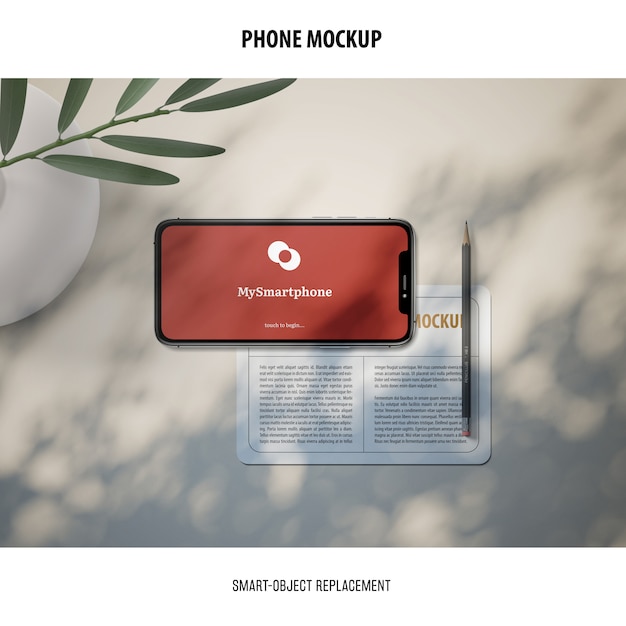 Download Free PSD | Phone screen mockup