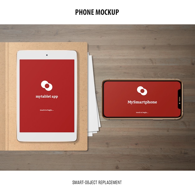 Phone screen mockup | Free PSD File