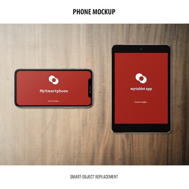 Free PSD | Phone screen mockup