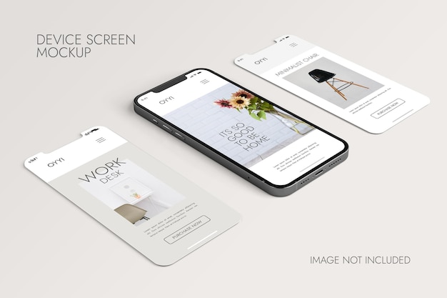 Download Free PSD | Phone and screen - ui ux app presentation mockup