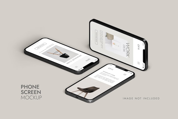 Download Free PSD | Phone and screen - ui ux app presentation mockup