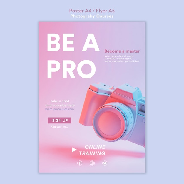 Free Psd Photography Concept Flyer Template