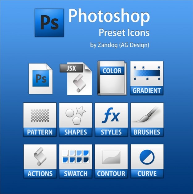 Photoshopのプリセットのアイコンは Psd 無料のpsdファイル
