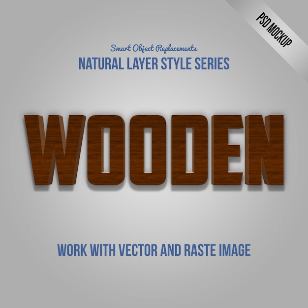 Photoshop text effect work with psd mockup and layer style Premium Psd