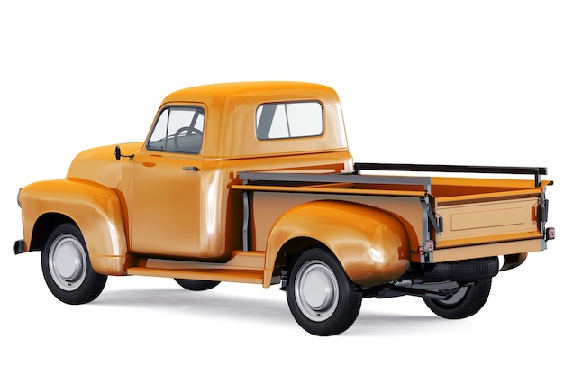 Free PSD | Pickup truck 1952 mockup