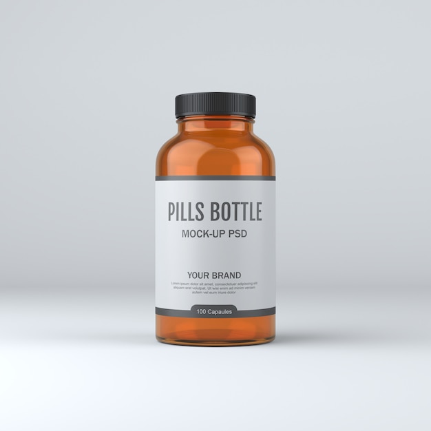 Download Pill bottle medicine mockup | Premium PSD File