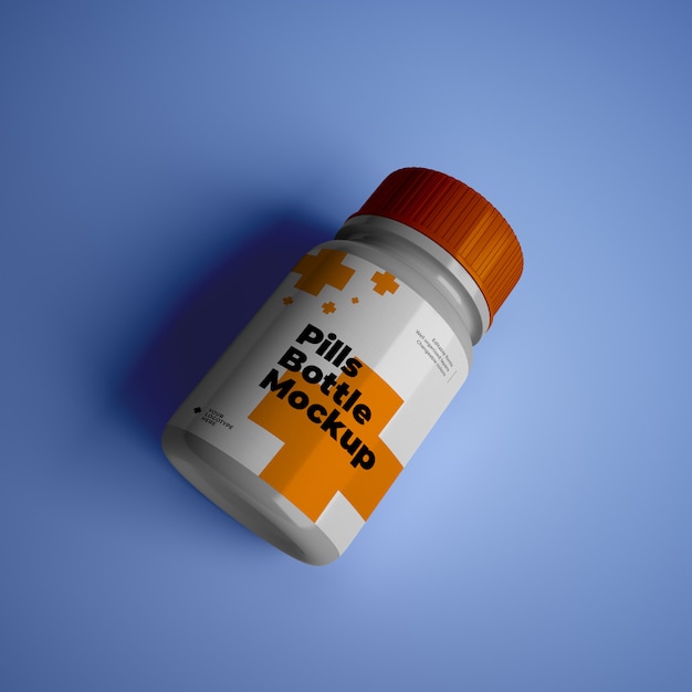 Download Pills bottle mockup with editable design psd | Premium PSD ...