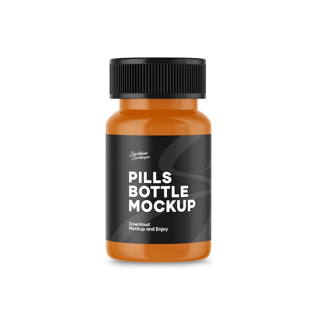 Pills bottle mockup | Premium PSD File