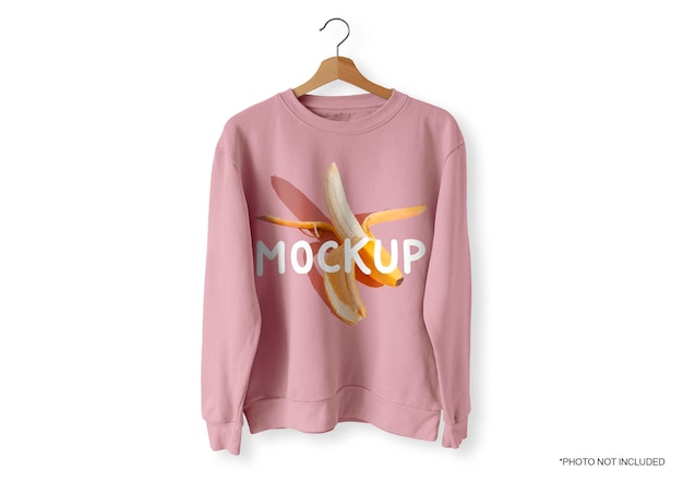 Download Free PSD | Pink front sweater mockup