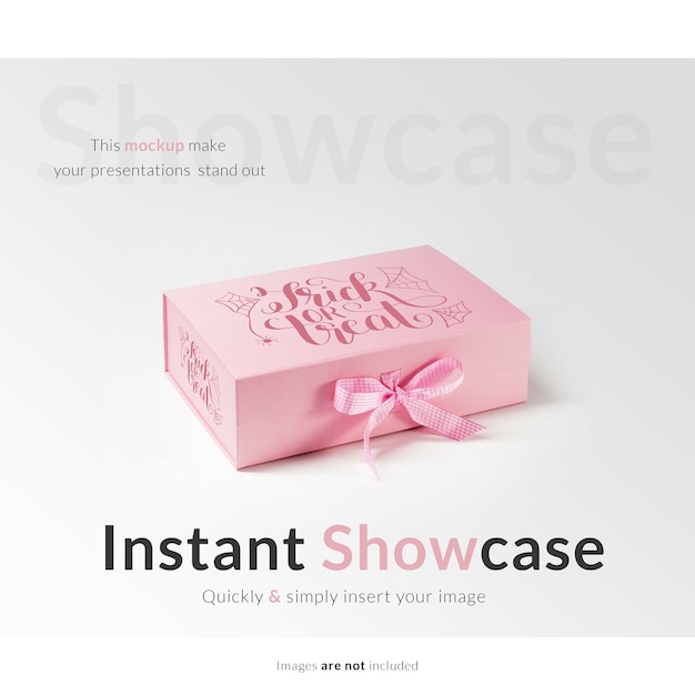 Download Pink gift box mock up PSD file | Free Download