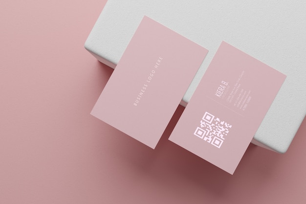 Download Free Pink Pastel Business Card Paper Mockup Template With Blank Space Use our free logo maker to create a logo and build your brand. Put your logo on business cards, promotional products, or your website for brand visibility.