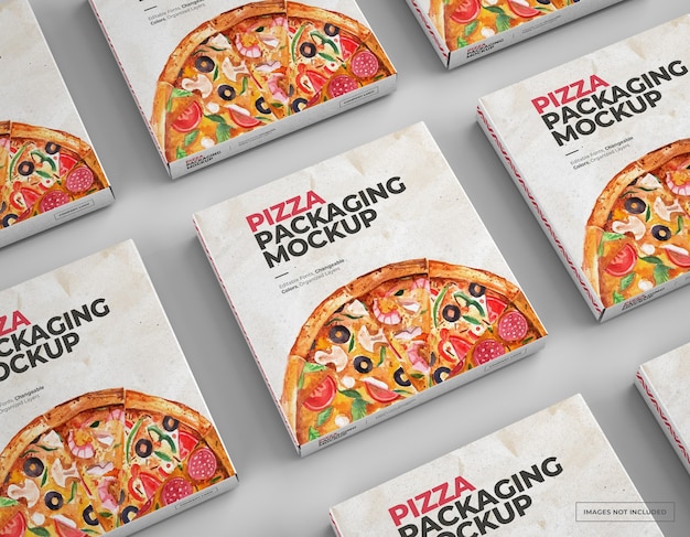 Download Premium PSD | Pizza boxes mockups with editable design