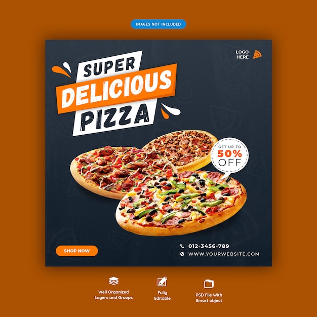 Premium Psd Pizza Or Fast Food Menu Social Media Instagram Post Template