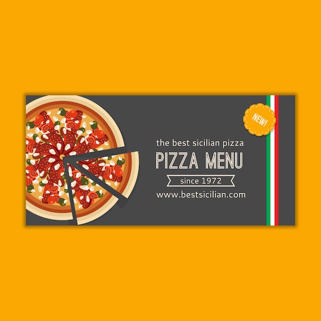 Download Pizza menu banner mockup PSD file | Free Download