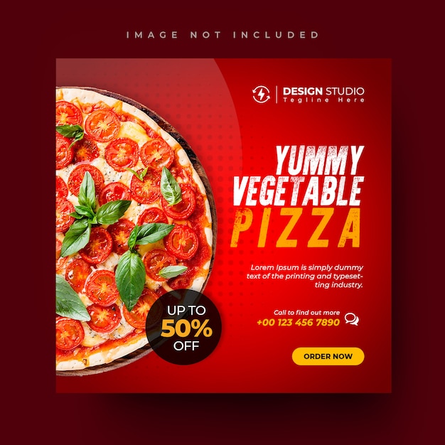 Premium Psd Pizza Menu Promotion Social Media And Instagram Post Design Template