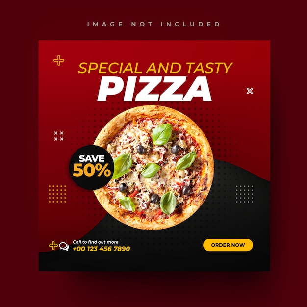 Premium Psd Pizza Menu Promotion Social Media And Instagram Post Design Template