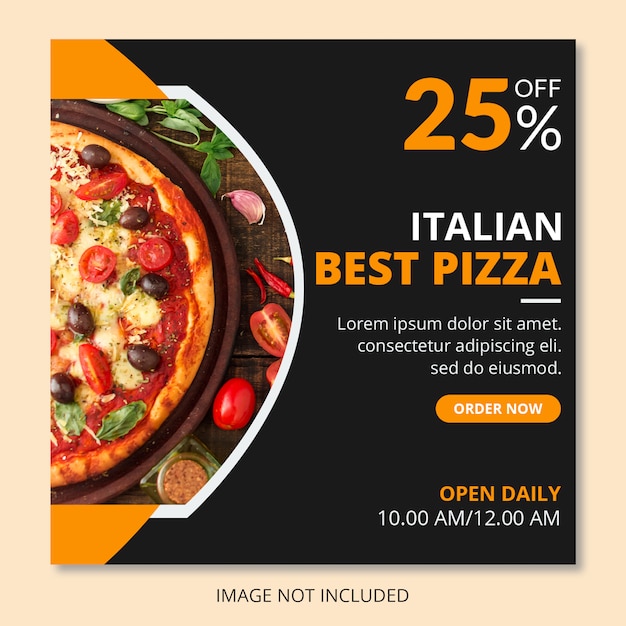 Premium Psd Pizza Social Media Post