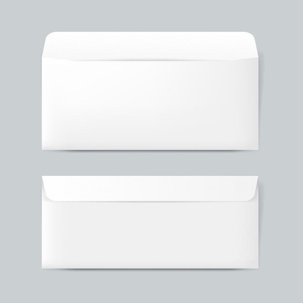 Download Plain paper envelope design mockup vector | Free PSD File