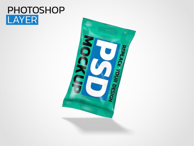 Download Premium PSD | Plastic bag 3d rendering mockup design