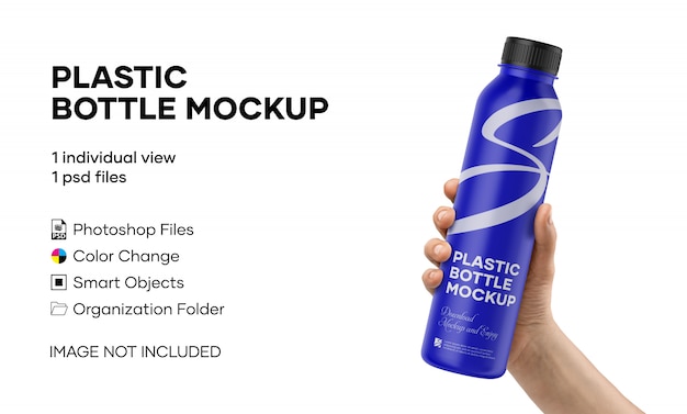 Download Plastic bottle mockup PSD file | Premium Download