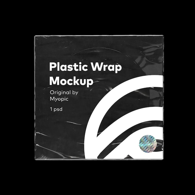 Plastic cd bag case mockup | Premium PSD File