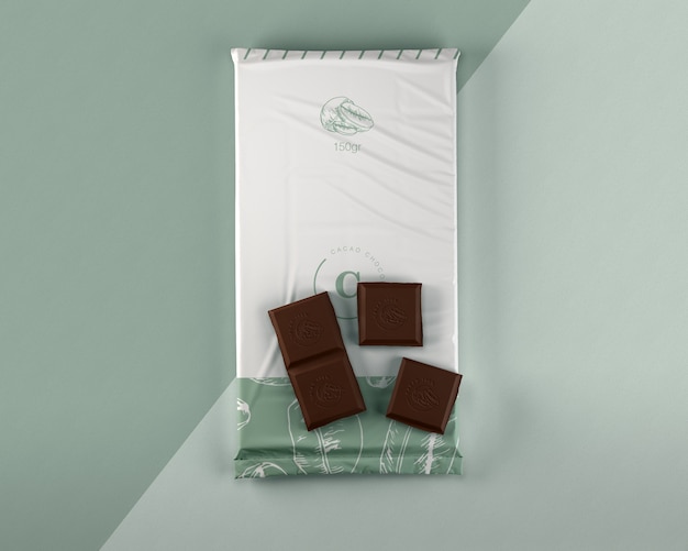 Plastic chocolate packaging mock-up PSD file | Free Download