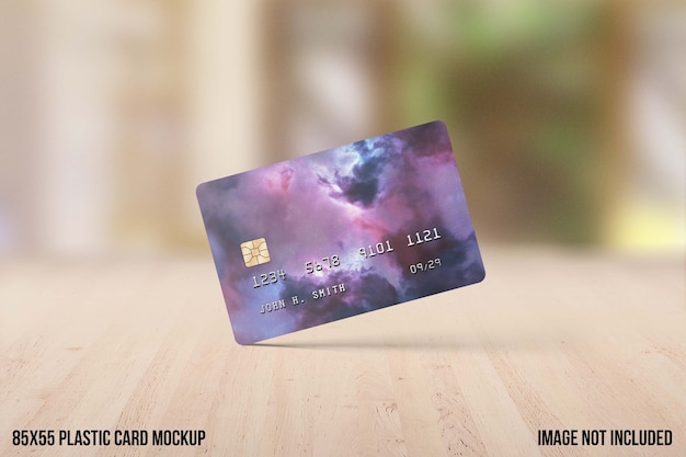 Download Free Psd Plastic Credit Card Mockup Yellowimages Mockups