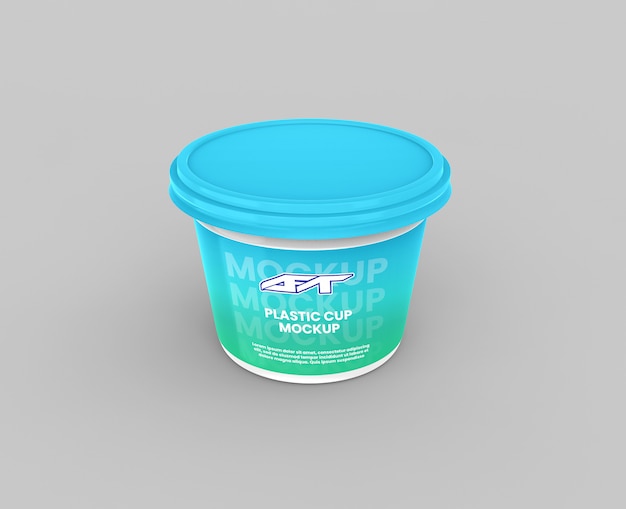 Plastic cup mockup | Premium PSD File