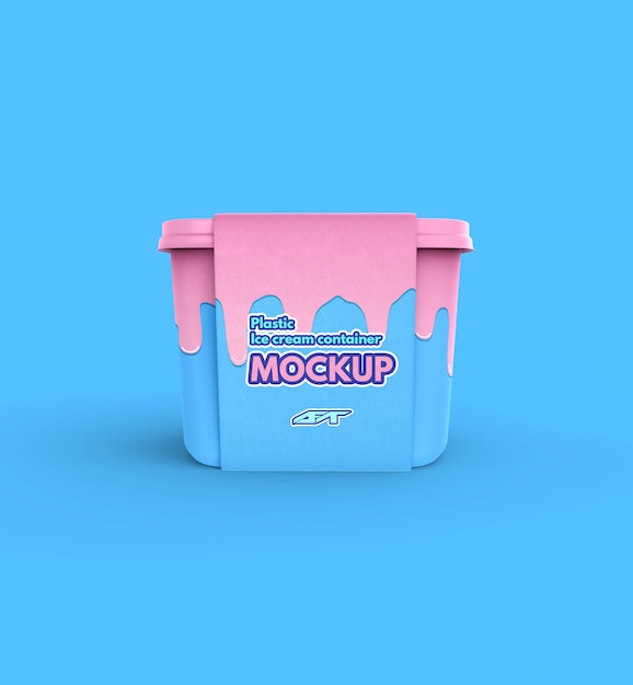 Download Free Mockups Free Ice Cream Container Mockup Psd Psd