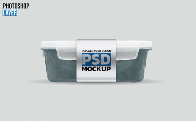 Download Plastic lunch box mockup | Premium PSD File