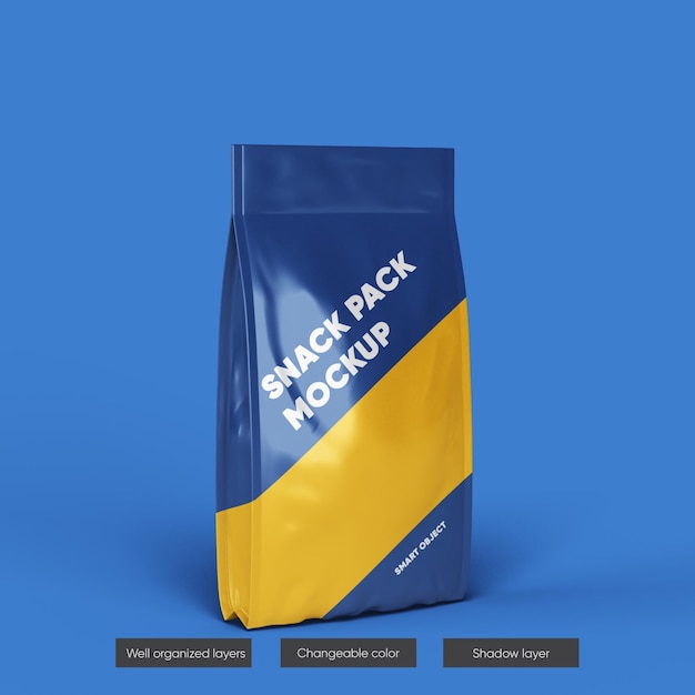 Download Premium PSD | Plastic pouch bag mockup design