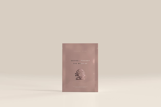 Free PSD | Plastic sachet packet mockup