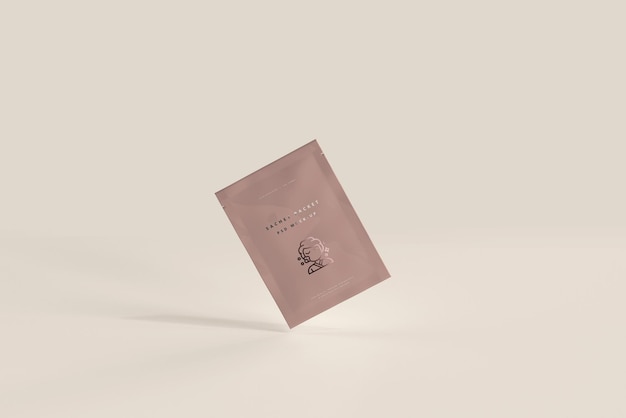 Free PSD | Plastic sachet packet mockup