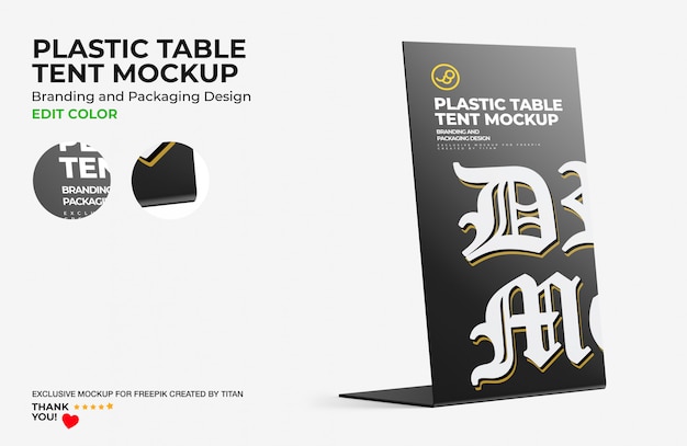 Download Premium Psd Plastic Table Tent Mockup