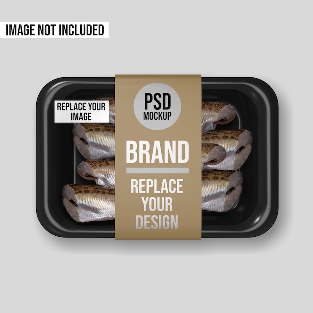 Download Premium Psd Plastic Tray Vacuum Food Mockup Design