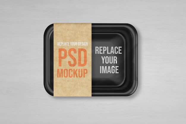 Download Premium PSD | Plastic tray vacuum food mockup